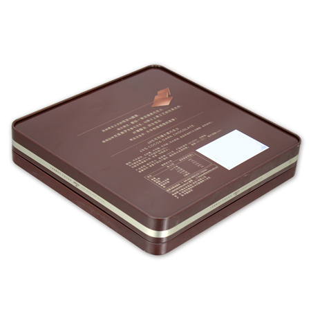 Big Size Square Chocolate Metal Box